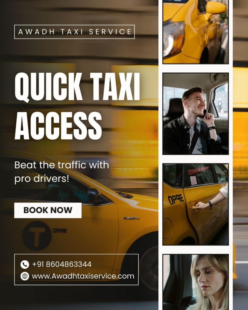 Professional driver of Ayodhya taxi service assisting passengers