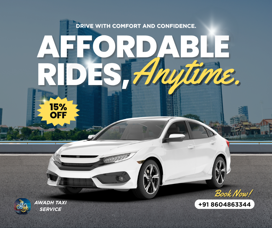 Lucknow to Noida cab, taxi from Lucknow to Noida, Awadh Taxi Service, cheap cab Lucknow, Noida taxi booking