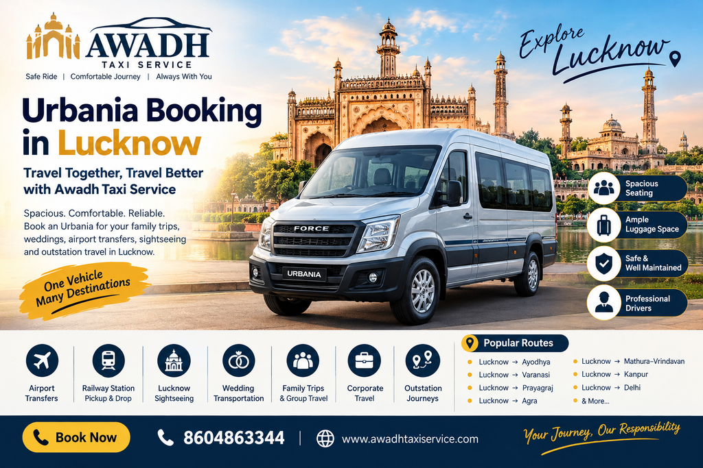 Urbania Booking in Lucknow by Awadh Taxi Service