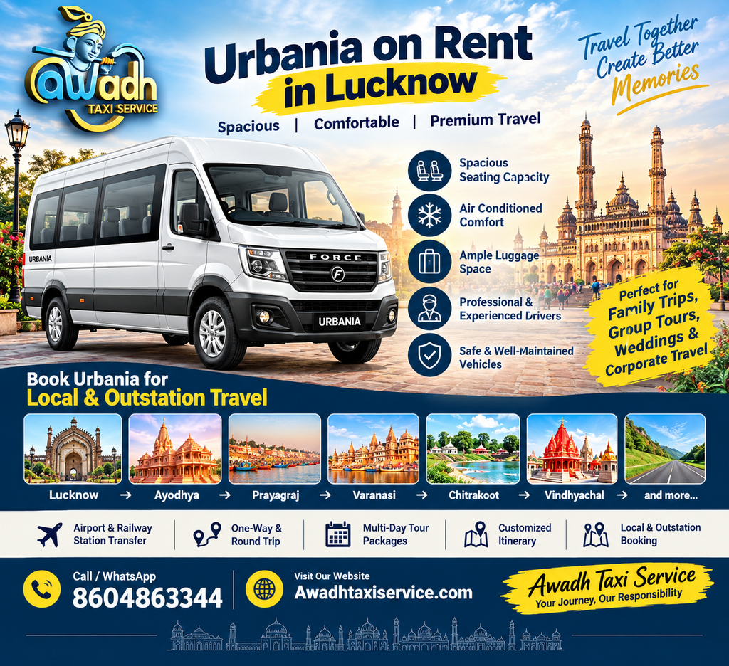 Urbania on Rent in Lucknow – Awadh Taxi Service